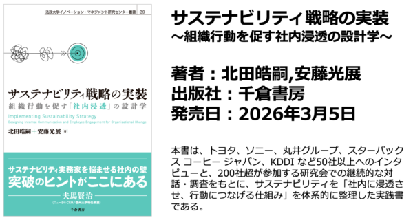 サステナビリティ戦略の実装